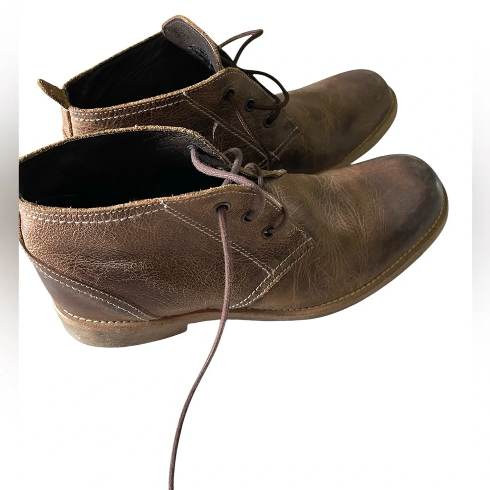 BED STU Draco Brown Leather Chukka Ankle Boots 8.5‎